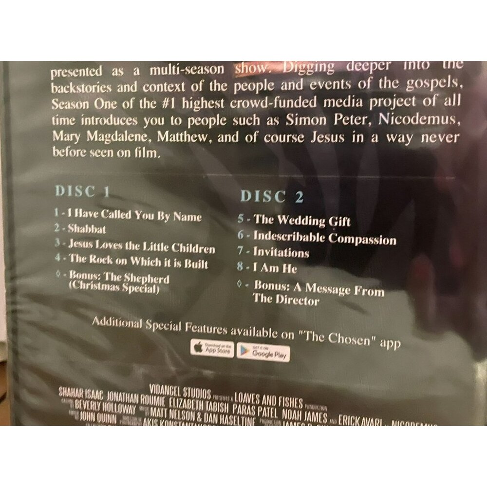 The Chosen Season One DVD NEW Sealed - Picture 6 of 8
